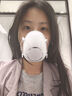 邁盾（MAIDUN）防霧霾pm2.5防甲醛口罩活性炭新裝修異味豬鼻子防過敏鼻炎口罩 成人款-302珍珠白+芯2個+碳盒2個（加強(qiáng)款） 曬單實拍圖