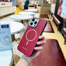 京悠雨適用iPhone16ProMax手機(jī)殼新款蘋果15Promax纖薄紋織鏡頭全包保護(hù)套14pm防摔magsafe磁吸13pro 【高雅藍(lán)】Magsafe磁吸充電 iPhone 13 Pro Max 曬單實拍圖