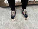 卡賓男鞋春季復古鞋子男款百搭厚底增高休閑板鞋防滑跑步運動(dòng)鞋男潮鞋 米藍 41 曬單實(shí)拍圖