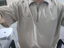 吉普（JEEP）短袖T恤男夏季冰絲休閑打底衫男士涼感透氣上衣男裝 沙漠 2XL 曬單實(shí)拍圖