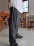 啄木鳥兩條裝冰絲褲男春夏季新薄款彈力速干運(yùn)動(dòng)寬松大碼直筒休閑褲子男 黑色散口＋灰色散口 【兩條裝】 XL 【110-130斤】 曬單實(shí)拍圖