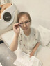 蔡司（ZEISS）老花鏡高清老人防藍光時尚中老年人眼鏡男女款看書鈦架便攜配鏡 【依視路旗下萬新】高清鏡片+黑槍色20223鏡框 【+100度】建議45-46歲 曬單實拍圖