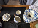不拙三才蓋碗茶碗單個(gè)單人茶具一人用一人飲不燙手防燙青花瓷汝窯蓋碗 曬單實(shí)拍圖