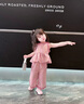 G.DUCKKIDS女童夏天時尚套裝夏季2025新款兒童女孩寶寶夏裝時髦洋氣童裝衣服 粉色 120 cm 曬單實拍圖