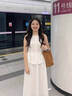 圣保美法式白色無(wú)袖背心連衣裙女裝夏季2025新款高級感氣質(zhì)裙子長(cháng)裙套裝 白色套裝 M 碼 曬單實(shí)拍圖