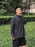 MMOPTOP戶外防曬運(yùn)動T恤秋季男反光條吸濕排汗速干長袖MTX17曜石黑L 曬單實(shí)拍圖