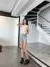 ASH女鞋2025新款Eagle厚底老爹鞋網(wǎng)面運動舒適輕便增高休閑鞋潮鞋 黑綠色 38 曬單實拍圖