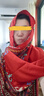 妙奕嘉紅色披肩外搭絲巾女士防曬氣質(zhì)夏薄款草原新疆沙漠旅游西北大圍巾 紅色最炫民族風(fēng)沙漠防曬披肩 曬單實(shí)拍圖