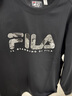 FILA 斐樂(lè )官方男子針織套頭衫2025秋新款時(shí)尚休閑純棉舒適長(cháng)袖T恤 正黑色-BK XL 180/100A/XL 曬單實(shí)拍圖