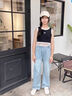 迪士尼女童闊腿牛仔褲夏季薄款2025新款夏裝大童褲子兒童防蚊褲9-14歲 7220藍(lán)色【夏季薄款】 160 cm 曬單實(shí)拍圖