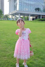 G.DUCKKIDS新款愛莎公主裙愛莎女童冰雪奇緣短袖兒童連衣裙艾莎洋氣裙子禮服 123艾莎夏款粉色-只有裙子 110 【根據(jù)身高+10拍】 曬單實(shí)拍圖