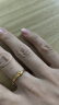 周六福  黃金戒指女款5G足金簡(jiǎn)約戒環(huán)可調(diào)節(jié)送女生禮物 計(jì)價(jià)T 活口-2.29g 曬單實(shí)拍圖