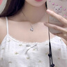 YaoYiZun四葉草999足銀項鏈女純銀七夕情人節(jié)禮物輕奢高級生日禮物送老婆 S999足銀幸運四葉草項鏈【款式一 曬單實拍圖
