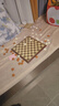 御圣跳棋國(guó)際跳棋兒童益智游戲棋木質(zhì)跳棋盤(pán)成人親子大號(hào)亞克力棋子100格 100格國(guó)際跳棋盤(pán)+亞克力跳棋子（橙白） 曬單實(shí)拍圖