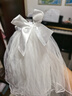 艾舞戈兒童舞蹈服女童跳舞半身紗裙幼兒芭蕾舞蓬蓬紗網(wǎng)紗公主短裙 白色（升級4層微硬紗） M 曬單實(shí)拍圖