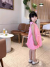 G.DUCKKIDS小黃鴨女童夏季連衣裙女寶寶韓版洋氣背心裙兒童夏款甜美公主裙子 玫粉色 140 (建議125-135cm 7-8周歲） 曬單實拍圖