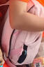 兒童出游背包小外出旅游女孩戶(hù)外雙肩包男女童小學(xué)生書(shū)包輕便 CH-8770#粉紅色+掛件 曬單實(shí)拍圖