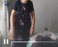 FZMF特大碼新款中老年棉綢連衣裙女中長(zhǎng)款加肥加大200斤胖媽媽裝裙子 668款5號(hào)色 XL 95-115斤 曬單實(shí)拍圖