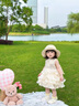 G.DUCKKIDS小黃鴨童裝公主裙女童生日裙子夏季兒童禮服女寶寶連衣裙夏裝短裙 圖片色 90 尺碼建議1~2歲cm 曬單實(shí)拍圖
