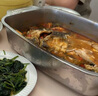 拜杰不銹鋼盤子加深方盤餐盤蒸烤魚爐烤魚盤小吃盤燒烤盤45cm特大號(hào) 曬單實(shí)拍圖