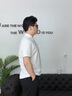 羅蒙（ROMON）高端純棉100%短袖t恤男士2025年夏季翻領(lǐng)POLO衫胸口刺繡半袖上衣 白色 （純棉100%） XL (56) -130-150斤穿 曬單實拍圖