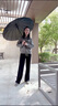 愛上雨中國風(fēng)24骨長柄雨傘加大加厚加固抗風(fēng)暴雨男士直桿傘定制結(jié)實耐用 國風(fēng)【如意祥云】24骨黑色-自動 曬單實拍圖