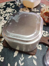 漢泊科鋁飯盒衛生全鋁餐盒懷舊加厚老式飯盒工場(chǎng)戶(hù)外野營(yíng)鋁制便當盒飯盒 本色有柄950毫升 曬單實(shí)拍圖
