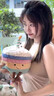 JELLYCAT正品jellycat生日蛋糕玩偶趣味彩虹蛋糕草莓櫻桃蛋糕毛絨公仔禮物 彩虹生日蛋糕-16cm 贈(zèng)送防塵袋 曬單實(shí)拍圖
