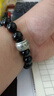 中國黃金十二生肖黑曜石手串男馬年本命年銀手鏈男士生日禮物送男友老公 不動(dòng)尊菩薩黑曜石手串【生肖雞】 曬單實(shí)拍圖