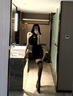 輕禾輕禾「梧桐」旗袍女新中式連體吊帶睡衣性感約會睡裙國風(fēng)情趣肚兜 黑色 BLACK 均碼 「155cm-170cm」 曬單實拍圖