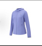 KOLON SPORT/可隆針織夾克 女子戶外彈力連帽印花接觸涼感UPF50+防曬衣外套 LKJK5MNT10-CR 淡鵝黃 M 165/88A 曬單實(shí)拍圖