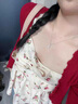 伊燦超閃鑲鉆吊墜項鏈女小眾設(shè)計網(wǎng)紅氣質(zhì)鎖骨鏈2025新款爆款時尚頸鏈 水滴鑲鉆項鏈 曬單實拍圖
