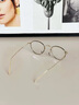 貝爾莎近視眼鏡男款日系復古陳冠希同款EV金絲小圓框可配高度數超輕鈦架 黑金框【陳冠希同款】 單買(mǎi)鏡架 曬單實(shí)拍圖