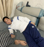 ASK JUNIOR男童套裝2025夏薄款兒童POLO衫短褲跑步兩件套 白色 160 曬單實(shí)拍圖
