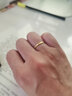 中國黃金（CHINA GOLD）18K金碎碎冰戒指女2025新款百搭簡約七夕情人節(jié)禮物送女朋友老婆 18K金碎碎冰戒指 約0.3g【16號】 曬單實(shí)拍圖