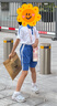 英氏 YEEHOO小學(xué)生 夏短褲 深圳校服（男女同款）索羅娜版 140/60 曬單實(shí)拍圖