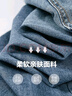 德瑪納【輕民族風(fēng)】春夏季中腰直筒拉鏈九分褲女褲子女式牛仔褲 曬單實(shí)拍圖
