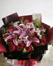 來一客鮮花速遞玫瑰百合鮮花送女友老婆生日禮物同城配送 19朵紅玫瑰粉百合花束 曬單實拍圖