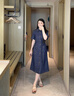 CARESS & KUDOS商場(chǎng)同款小ck法式一字帶涼鞋女2025新款夏季外穿不累腳涼鞋 米色 35 曬單實(shí)拍圖