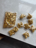聚財沙金迷你小金元寶金條新年辦公室工位聚寶盆裝飾配件擺件 招財小金條888條+小元寶888顆 曬單實拍圖