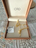 CRD克徠帝黃金項(xiàng)鏈算盤珠葫蘆流蘇套鏈足金999古法工藝送七夕禮物 8g 曬單實(shí)拍圖