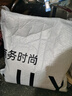 LILY小黑裙2025春新款設(shè)計感氣質(zhì)法式方領(lǐng)解構(gòu)收腰背心裙連衣裙女 604米白 S 曬單實拍圖
