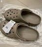 卡駱馳crocs洞洞鞋貝雅男鞋女鞋輕便耐磨一腳蹬拖鞋休閑鞋|10126 卵石色-2V3 44 (280mm) 曬單實拍圖