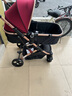 HEGERBABY高端嬰兒推車可坐可躺折疊減震睡籃新生兒寶寶高景觀嬰兒車 酒紅+安全提籃【新升級頂配款】 曬單實(shí)拍圖