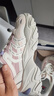 FILA 斐樂女鞋魚刺2代老爹鞋反光休閑鞋時尚復(fù)古厚底增高鞋運動鞋女 奶白/煙玫粉-GR 36.5 曬單實拍圖