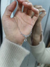 中國黃金China Gold足銀項鏈女2025新款輕奢小眾高級感生日禮物女送女友媽媽老婆紀念 紫藤花足銀項鏈+證書禮盒 曬單實拍圖