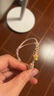 周六福新年禮物  黃金手鏈女款甜心系列琺瑯愛(ài)心禮盒串珠手繩 定價(jià) 0.91g 曬單實(shí)拍圖