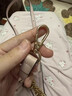 點(diǎn)像MK包包肩帶可調節細包帶配件斜挎單買(mǎi)皮包帶子真皮替換牛皮背帶窄 1.5cm[粉色]十字紋103-125cm板扣淺金 曬單實(shí)拍圖