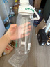 希樂（cille）水杯大容量運(yùn)動(dòng)男女夏季tritan刻度茶水分離塑料杯子雪球白860ml 曬單實(shí)拍圖