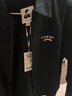杰克·瓊斯（JACK&JONES）25年男裝春秋款外套男多色商務休閑夾克翻領(lǐng)100%純棉行政夾克短款 E40黑色 M 曬單實拍圖